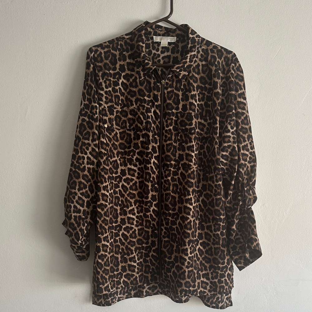 Michael Kors Animal Print Blouse